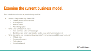 Take apart the current business model to find opportunities